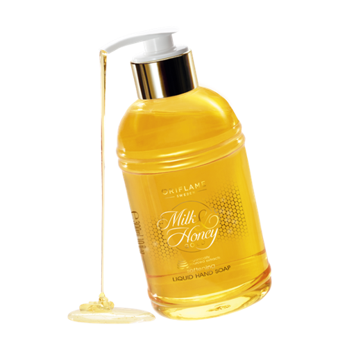 Жидкое мыло для рук «Молоко и мед – Золотая серия» Жидкое мыло с роскошным ароматом и натуральными экстрактами молока и меда. Деликатно очищает кожу, не пересушивая, питает и смягчает.