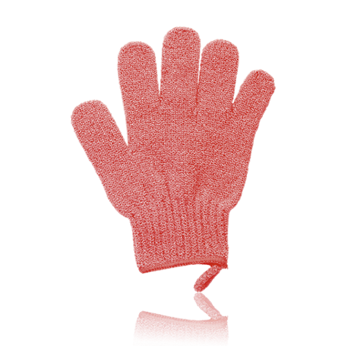 Массажная перчатка Нейлоновая перчатка мягко отшелушивает ороговевшие клетки кожи, удаляет загрязнения и массирует кожу.