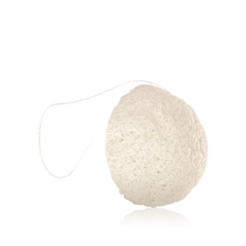 Спонж конняку A 100% natural vegetable fibre sponge, designed to cleanse and exfoliate your face. Fits perfectly in the palm of your hand and comes with a cotton string to hang and dry sponge. Just add water!