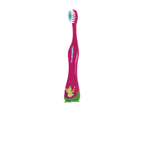 Мягкая детская зубная щетка «Оптифреш» (розовая) Зубы твоего малыша под надежной защитой с этой розовой щеткой, разработанной специально для детей. Мягкие щетинки идеальны для ухода за нежными деснами. Для детей 3-7 лет.