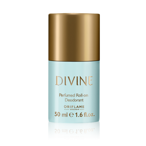 Парфюмированный дезодорант Divine Элегантная квинтэссенция женственности в чувственном букете Divine – теперь в роликовом дезодоранте-антиперспиранте с еще более интенсивной формулой аромата.